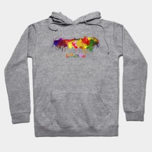 Istambul skyline in watercolor Hoodie